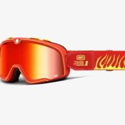 100% Barstow Death Spray Goggles Mirror Red