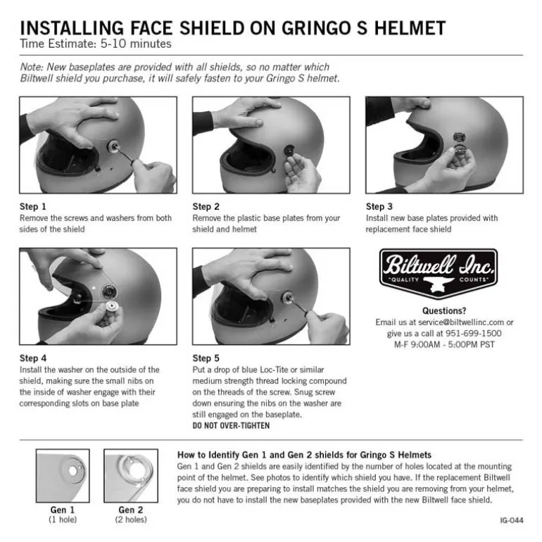 Biltwell Gringo S Gen 2 Flat Shield