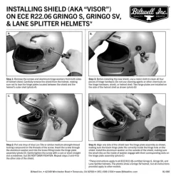 Biltwell Gringo S/Gringo SV ECE 22.06 Shield