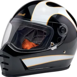 Biltwell Lane Splitter ECE R22.06 Flames Helmet