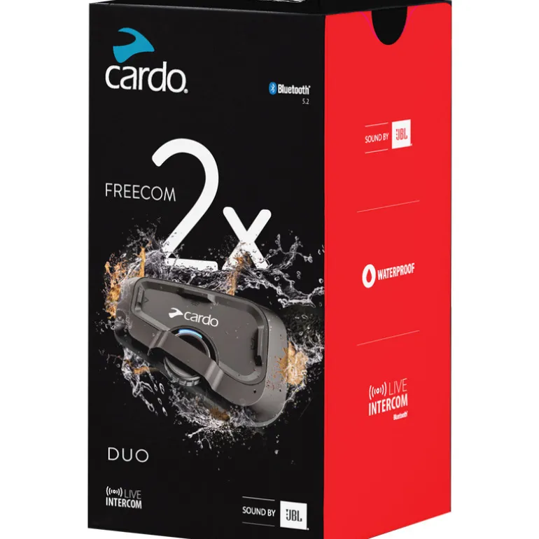 Cardo Freecom 2x Bluetooth Headset Communication System - Duo FRC2X103
