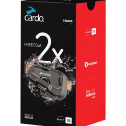 Cardo Freecom 2x Bluetooth Headset Communication System - Single FRC2X003