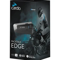 Cardo Packtalk Edge Bluetooth Headset Communication System - Single PT200001