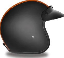 Daytona Cruiser Helmet Orange Pin Stripe