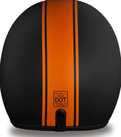Daytona Cruiser Helmet Orange Pin Stripe