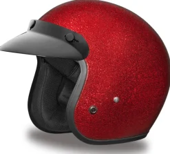 Daytona Cruiser Helmet Red Metal Flake