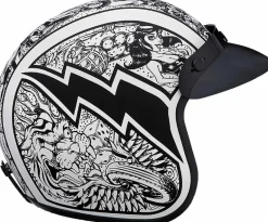 Daytona Cruiser 3/4 Open Face Helmet Graffiti