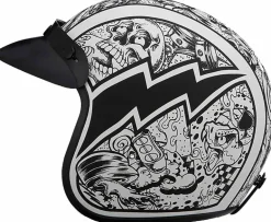 Daytona Cruiser 3/4 Open Face Helmet Graffiti