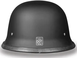 Daytona German Helmet DOT Dull Black