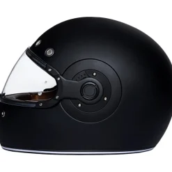Daytona Retro Dull Black Accents Helmet