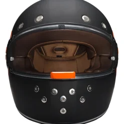 Daytona Retro Orange Accents Helmet