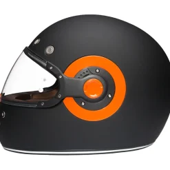 Daytona Retro Orange Accents Helmet