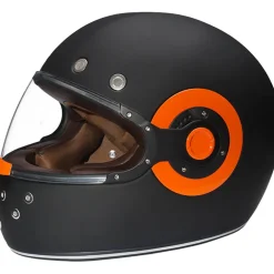 Daytona Retro Orange Accents Helmet