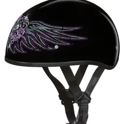 Daytona Skull Cap Helmet Barbed Wire Heart
