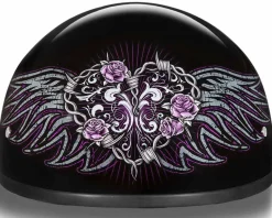 Daytona Skull Cap Helmet Barbed Wire Heart