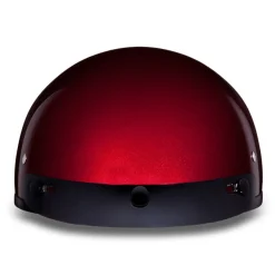 Daytona Skull Cap Helmet Black Cherry Metallic