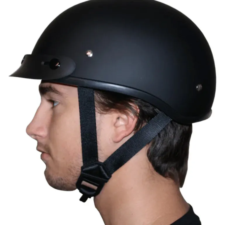Daytona Skull Cap Helmet Black Cherry Metallic