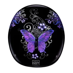 Daytona Skull Cap Helmet Butterfly