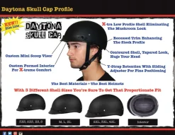 Daytona Skull Cap Helmet Butterfly