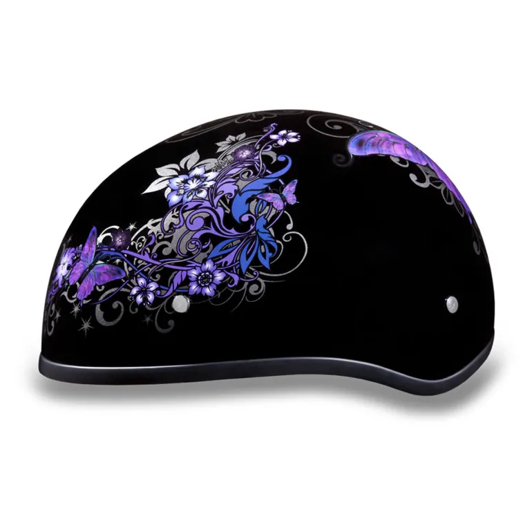 Daytona Skull Cap Helmet Butterfly