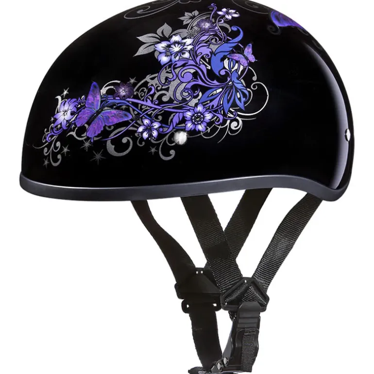 Daytona Skull Cap Helmet Butterfly