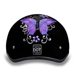 Daytona Skull Cap Helmet Butterfly