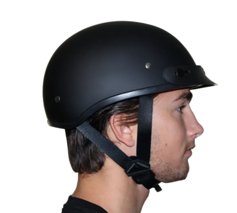 Daytona Skull Cap Helmet Dull Black