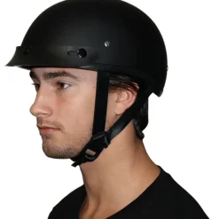 Daytona Skull Cap Helmet Grey Carbon Fiber