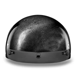 Daytona Skull Cap Helmet Grey Carbon Fiber