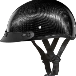Daytona Skull Cap Helmet Grey Carbon Fiber