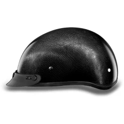 Daytona Skull Cap Helmet Grey Carbon Fiber