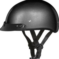 Daytona Skull Cap Helmet Gun Metal Grey Metallic