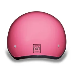 Daytona Skull Cap Helmet Hi-Gloss Pink with Visor