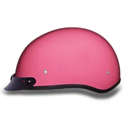 Daytona Skull Cap Helmet Hi-Gloss Pink with Visor