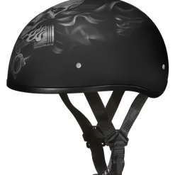 Daytona Skull Cap Helmet Pistons Skull