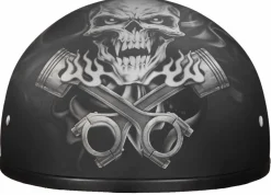 Daytona Skull Cap Helmet Pistons Skull