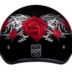 Daytona Skull Cap Helmet Rose