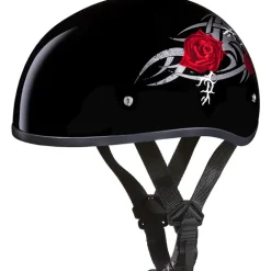 Daytona Skull Cap Helmet Rose