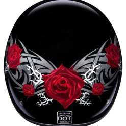 Daytona Skull Cap Helmet Rose
