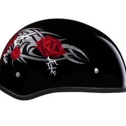 Daytona Skull Cap Helmet Rose