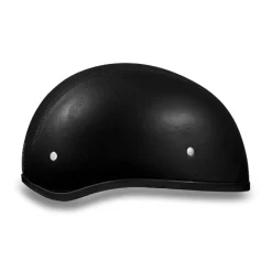Daytona Skull Cap Helmet w/o Visor Leather Covered