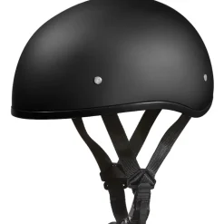 Daytona Skull Cap Helmet w/o Visor Dull Black
