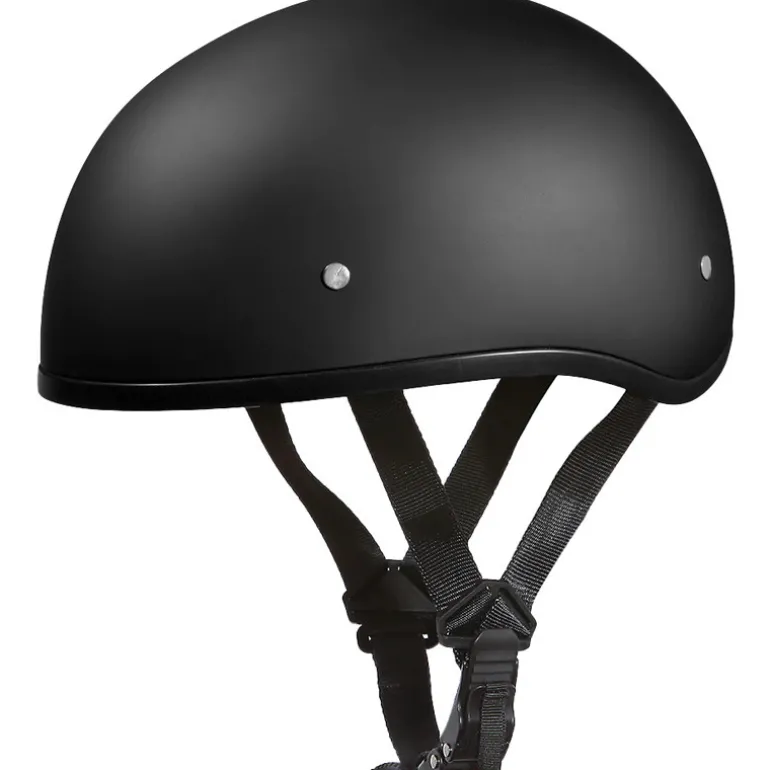 Daytona Skull Cap Helmet w/o Visor Dull Black