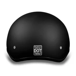 Daytona Skull Cap Helmet w/o Visor Dull Black