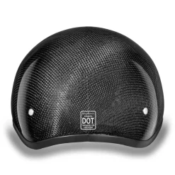 Daytona Skull Cap Helmet w/o Visor Grey Carbon Fiber