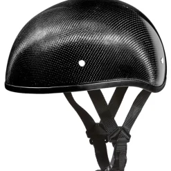 Daytona Skull Cap Helmet w/o Visor Grey Carbon Fiber