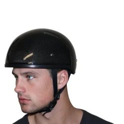 Daytona Skull Cap Helmet w/o Visor Grey Carbon Fiber
