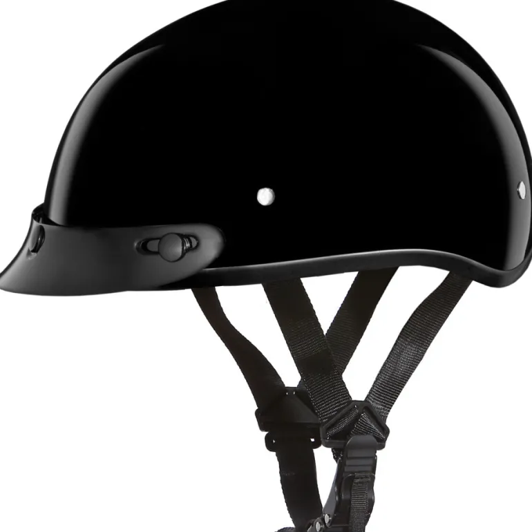 Daytona Skull Cap Jr Helmet Hi Gloss Black