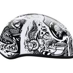 Daytona Skull Cap Live Fast Helmet