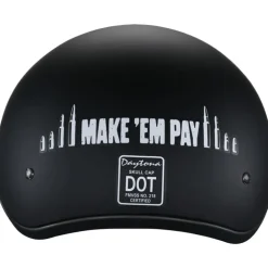 Daytona Skull Cap Make 'Em Pay Helmet